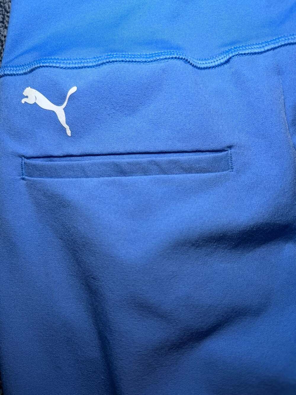 Puma Girls Medium Golf Performance Pants Blue Youth 8-10 Stretch - Picture 3 of 4